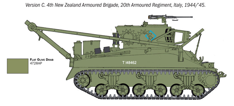 Italeri 1/35 M32B1 Armored Recovery Vehicle IT6547