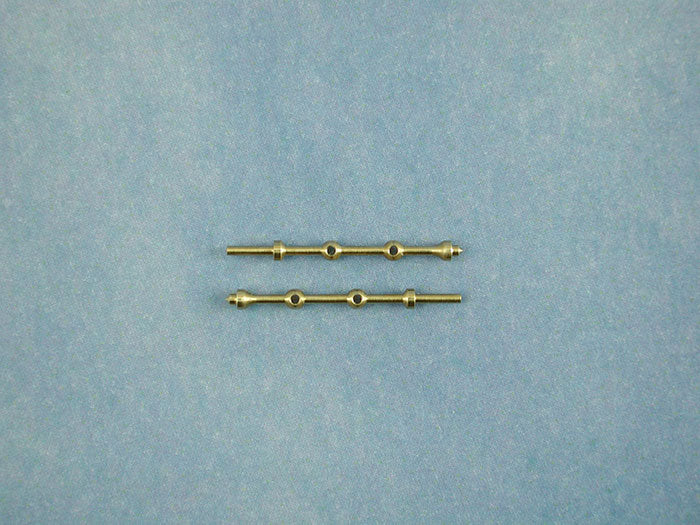 2 Hole Capping Stanchion Brass 15mm (pk10)
