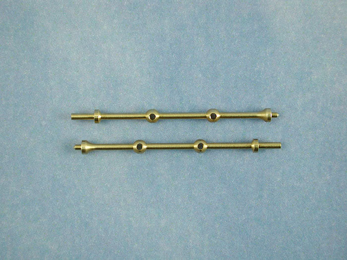 2 Hole Capping Stanchion Brass 30mm (pk10)