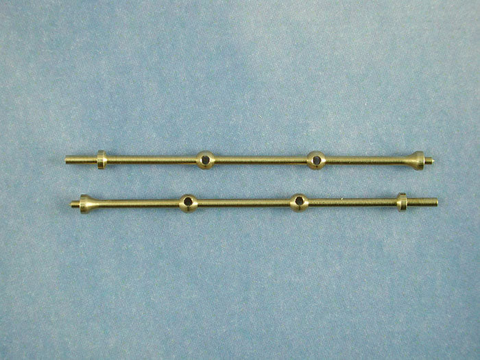 2 Hole Capping Stanchion Brass 40mm (pk10)