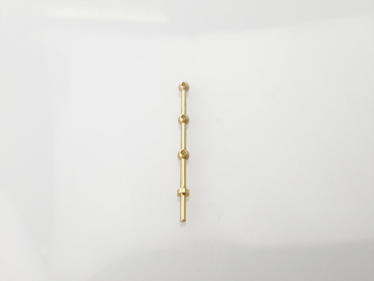 3 Hole Stanchion Brass 25mm