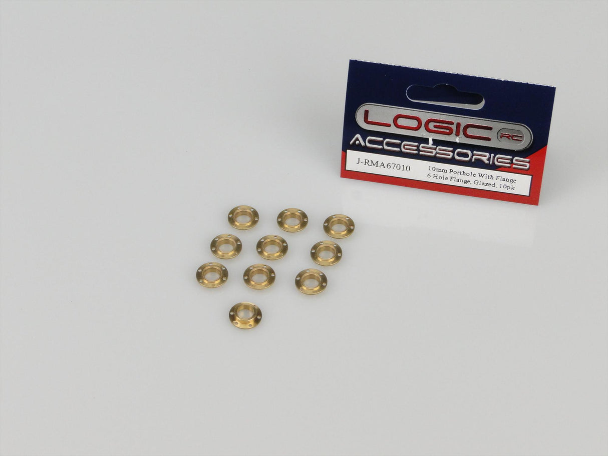 Porthole 10mm With 6 Hole Flange Glazed 10pk