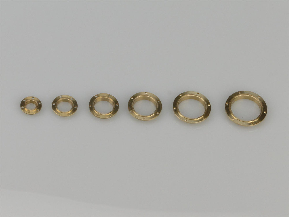 Porthole 14mm With 6 Hole Flange Glazed 10pk