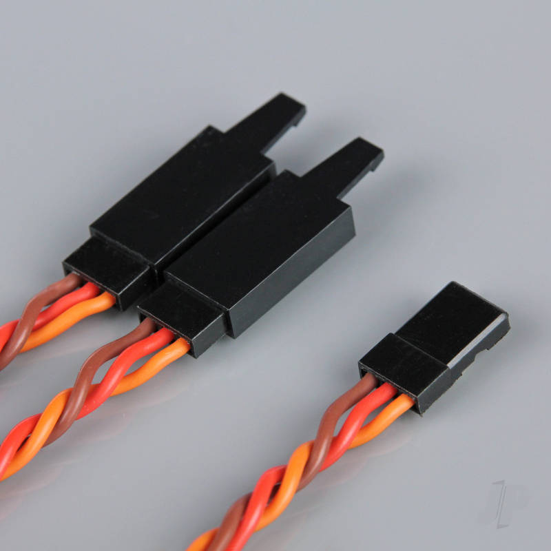 JR/Spektrum HD Y Twisted Lead with Clip 300mm