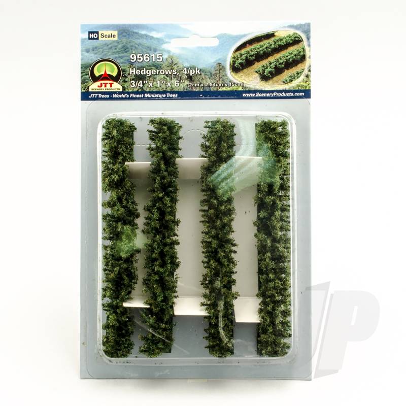 JTT 95615 HedgeRows 3/4 Inch x 1 Inch x 6 Inch HO-scale (4 per pack)