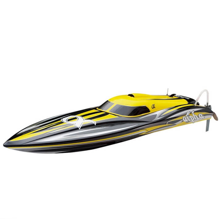 JOYSWAY ALPHA BRUSHLESS YELLOW ARTR RACING BOAT With out Battery and Charger