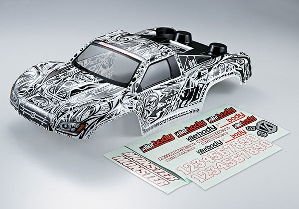 KILLERBODY SC TRUCK 1/10 FINISHED BODY TATTOO GRAPHICS