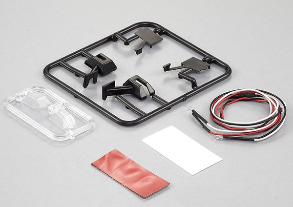 KILLERBODY WING MIRROR TYPE E W/LED UNIT SET 1/10 TRUCK