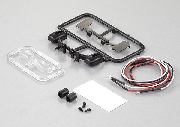 KILLERBODY WING MIRROR TYPE E W/LED UNIT SET 1/10 TRUCK