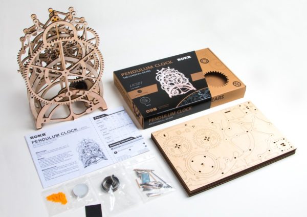 Pendulum Clock Laser Cut 3D Puzzle