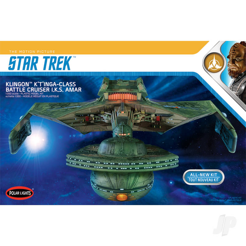 Plastic Kit Polar Lights Star Trek Klingon K t inga Plastic Model Kit