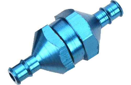 DuBro In-Line Fuel Filter w/ Plug (Blue)