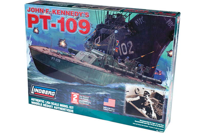 Plastic Kit Lindberg John F.Kennedys PT-109 1:64