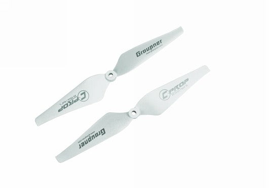 Graupner PROPELLER C-PROP 10X4 INCH WHITE COPTER PROP L/R - Pair
