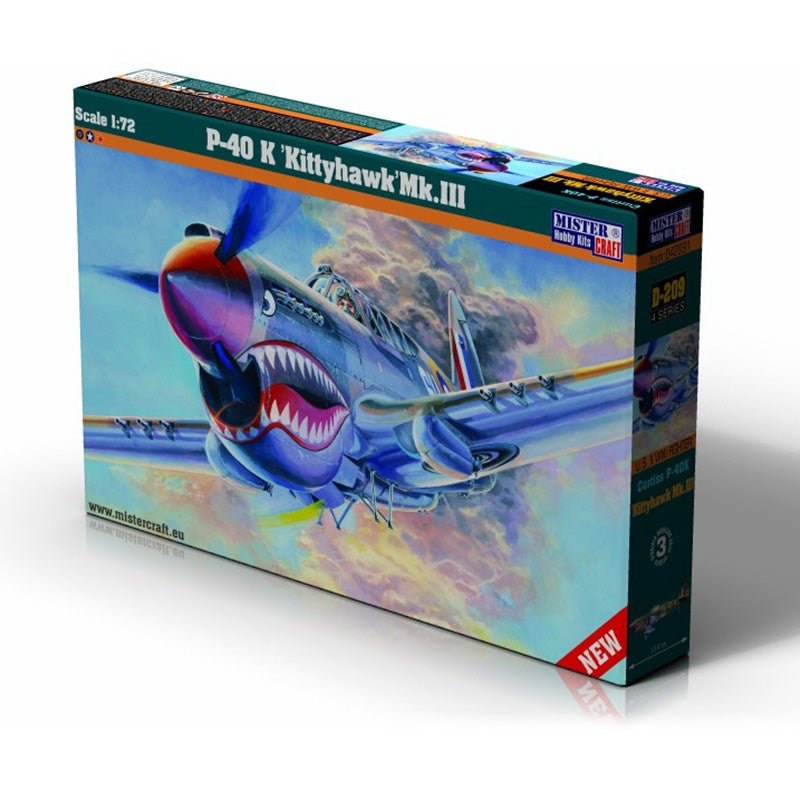 Mistercraft 1:72 P-40 Kittyhawk Mk.III Kit MCD220