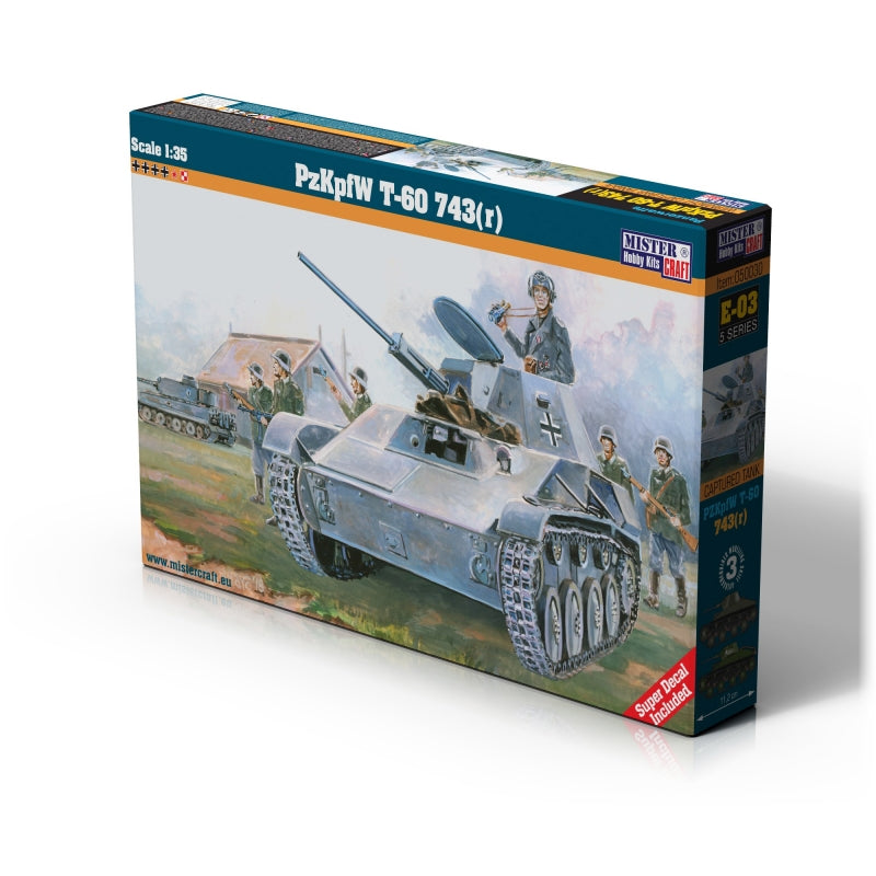 Plastic Kit MisterCraft 1:35 Scale PzKpfW T-60 743 MCE03