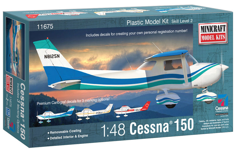 1:48 Cessna 150 w/3 marking options