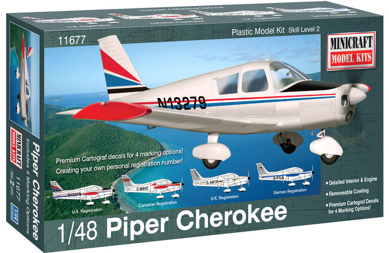 1:48 Piper Cherokee w/4 marking opt