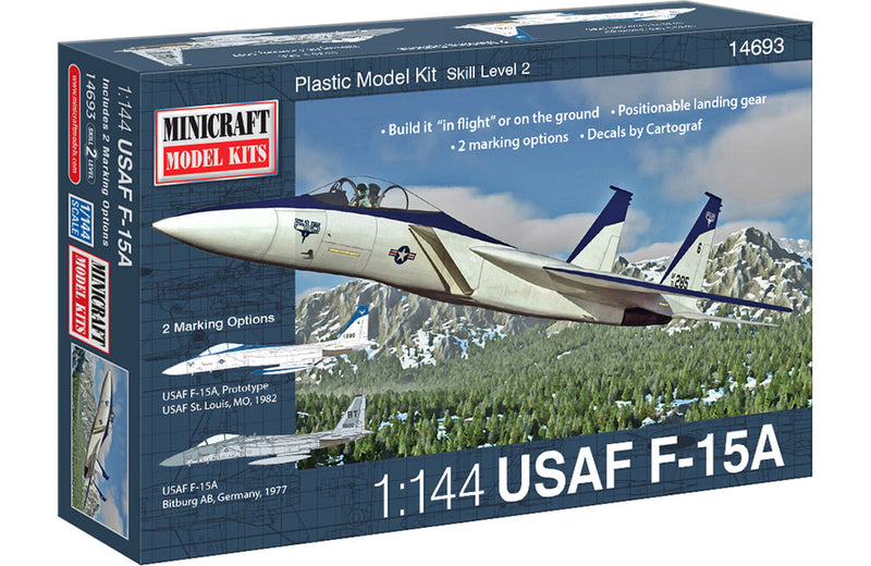 Plastic Kit Minicraft 1:144 Scale F-15A USAF with 2 marking option Min14693