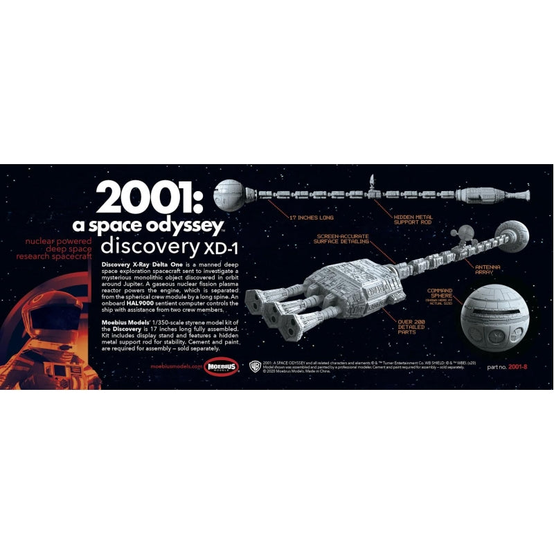 1:350 Moebius Discovery XD-1 - 2001: A Space Odyssey