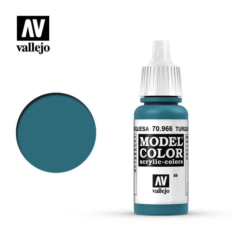 Vallejo Model Color 70966 Turquoise (17ml)