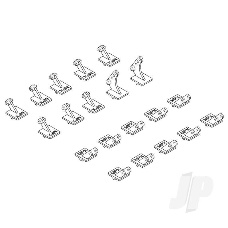 Multiplex FunCub XL offset hinge Set