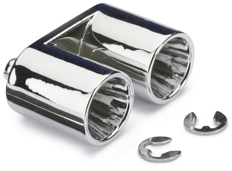 Muffler Set Twin Top for Body chrome