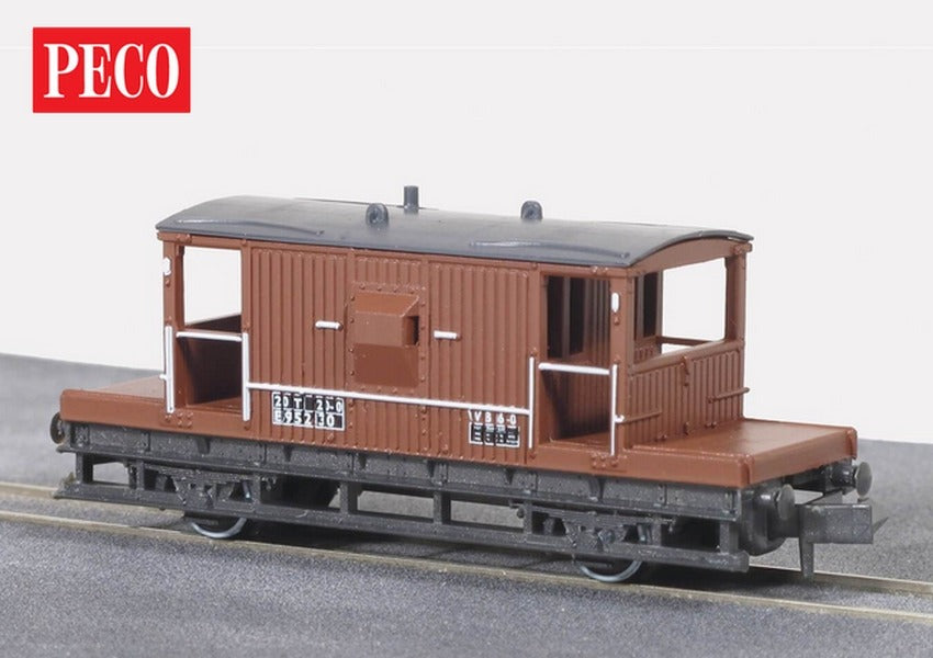 Peco NR-28B 15ft Brake Van BR Bauxite Quality Line Wagons N