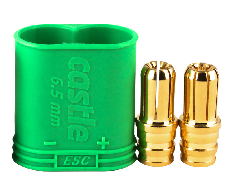 Castle Polarized Bullet Conn Male 6.5mm Pk3