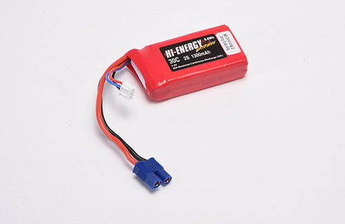Hi-Energy 2S 1300mAh 30C EC3 Connector