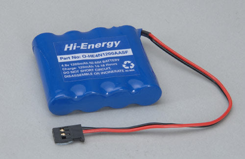 Hi-Energy 4.8V 1200mAh Ni-MH Rx Pk Flat - SECOND HAND