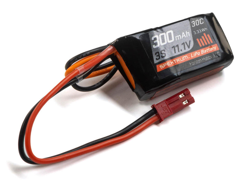 Smart 11.1V 300mAh 3S 30C LiPo Battery: JST