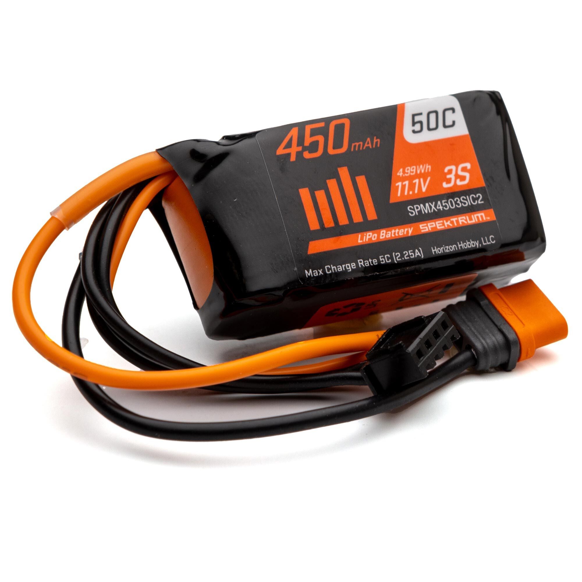 Spektrum SMART 11.1V 1300mAh 3S 30C Smart G2 LiPo Battery: IC3