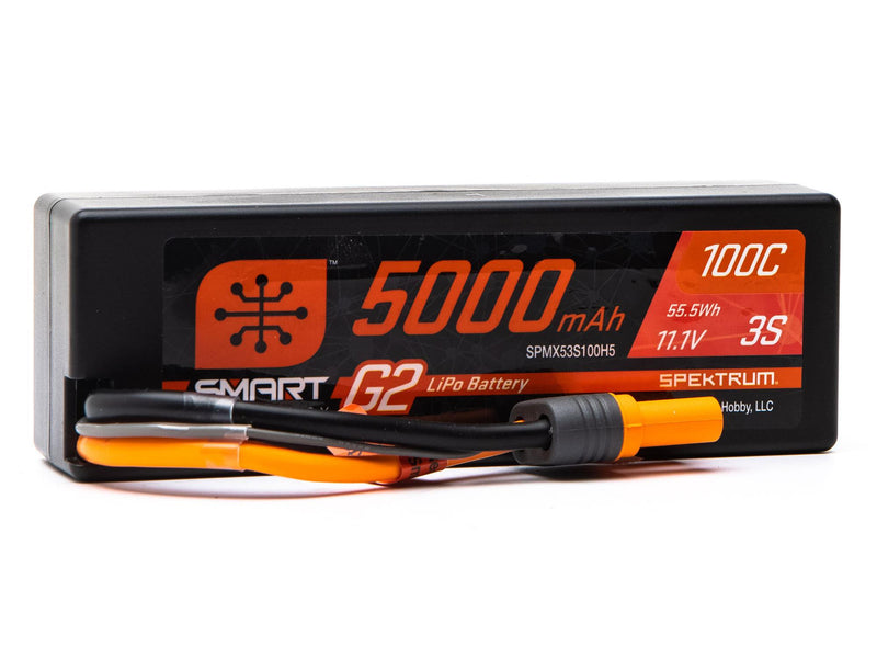 11.1V 5000mAh 3S 100C Smart G2 Hardcase LiPo Battery: IC5