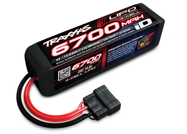 6700MAh 14.8V 4-Cell 25C LiPo ID Battery