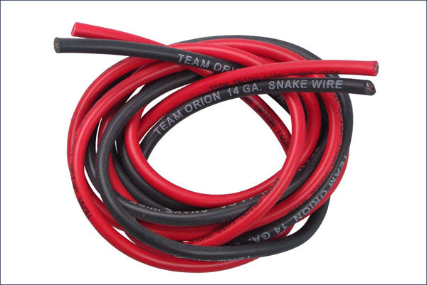 Orion SILICONE WIRE BLACK/RED 14AWG