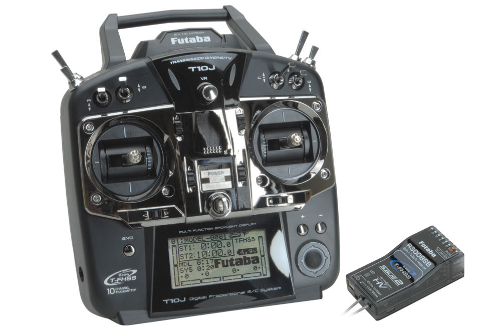 Futaba 10J 10ch Combo 2.4G T/S-FHSS Mode 1 with R3008SB Rx