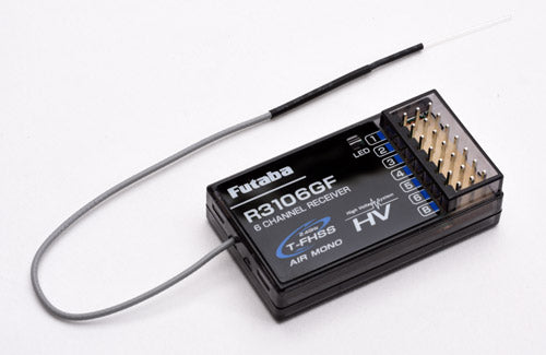 Futaba R3106GF 6-Channel Receiver - T-FHSS Mono HV (P-R3106GF)