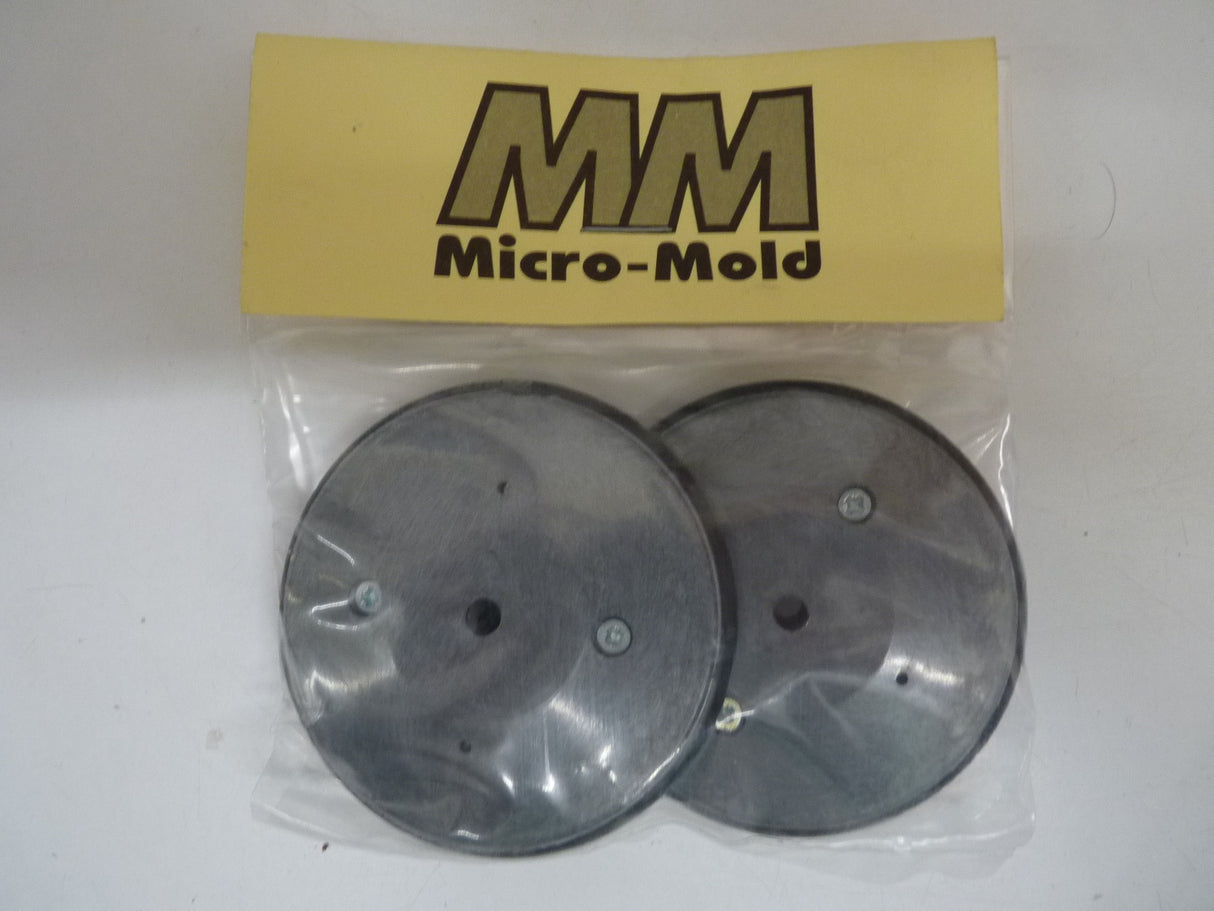 Micro Mold Vintage Profile Racing Wheels Grey (2.5 Inch Hub Dia) (Box 91)