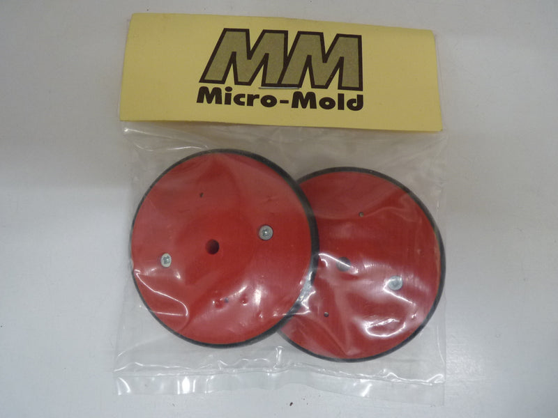 Micro Mold Vintage Profile Racing Wheels Red (2.5 Inch Hub Dia) (BOX 91)