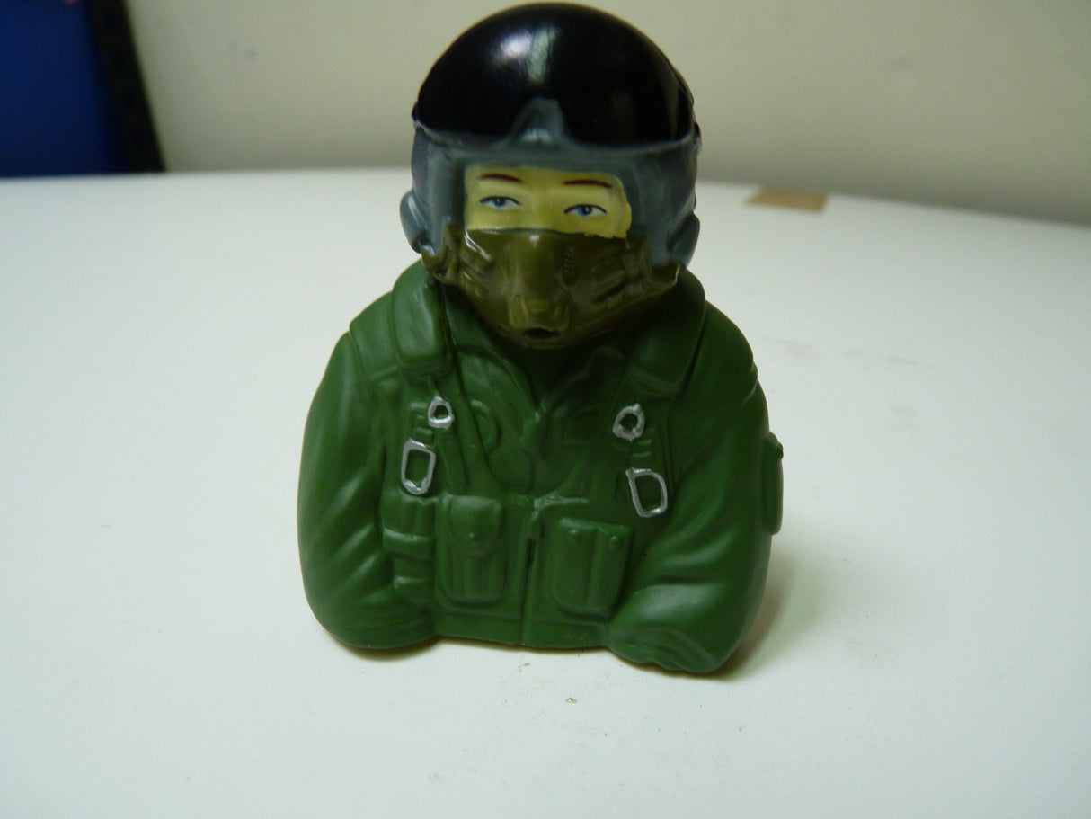 1:7 bust Jet pilots Fully Painted In Green Suit (No Mask Hose)