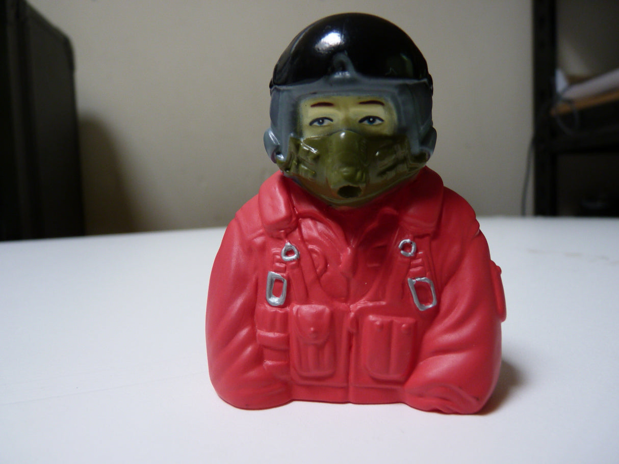 1:7 bust Jet pilots Fully Painted In Orange Suit (No Mask Hose)
