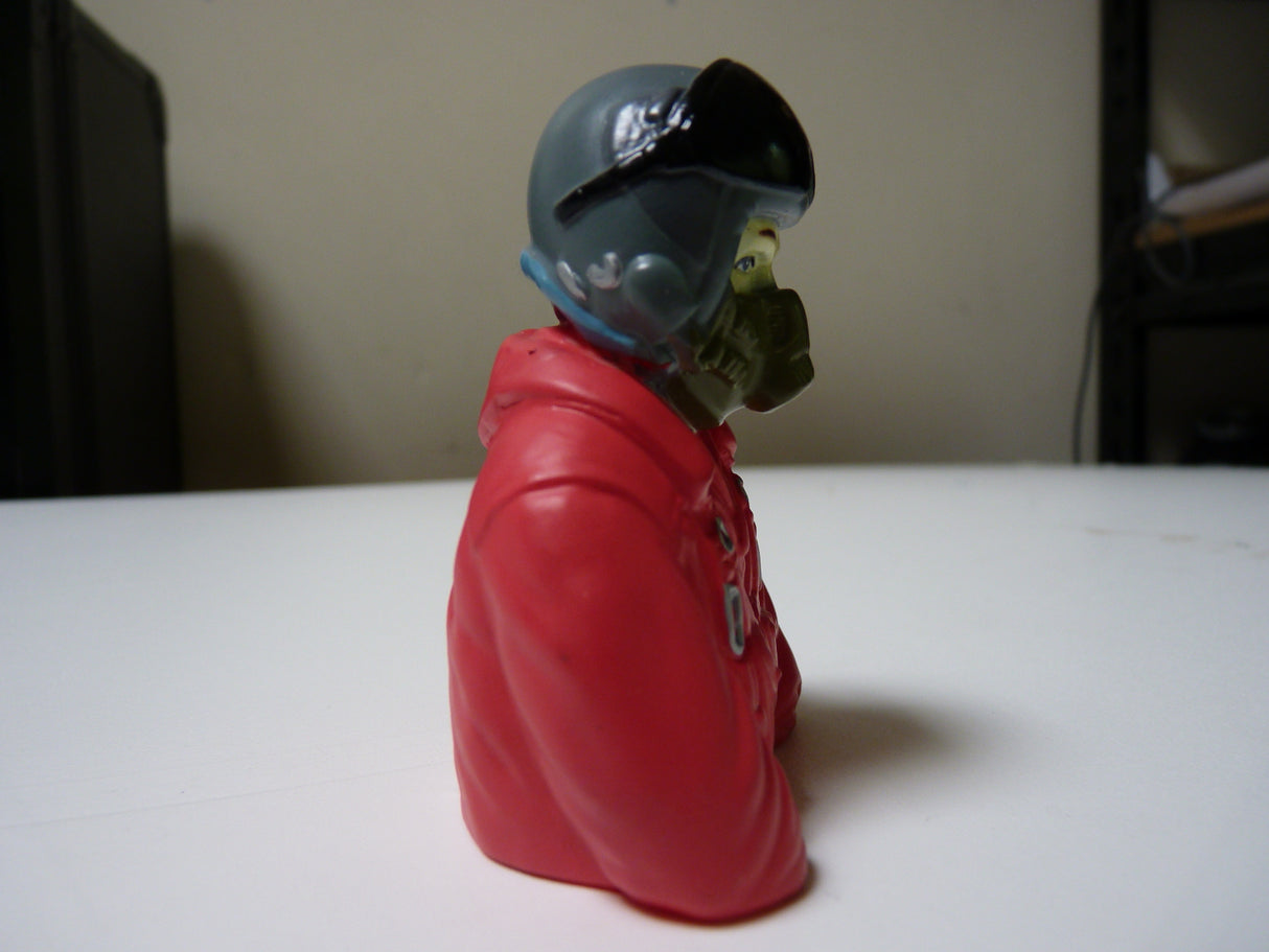 1:7 bust Jet pilots Fully Painted In Orange Suit (No Mask Hose)
