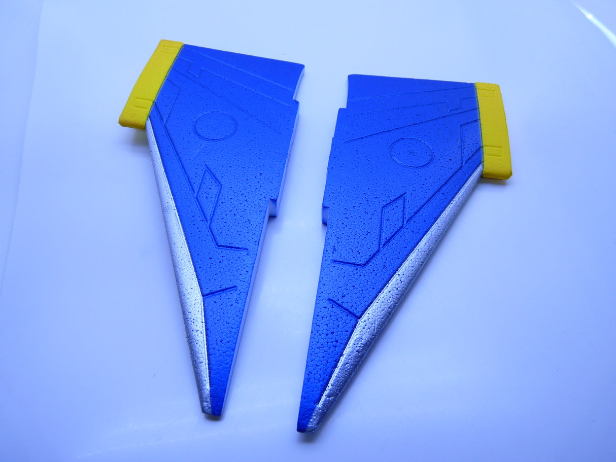 TOP GUN PARK-FLITE F-4E VERTICAL WING SET (BLUE/YELL)