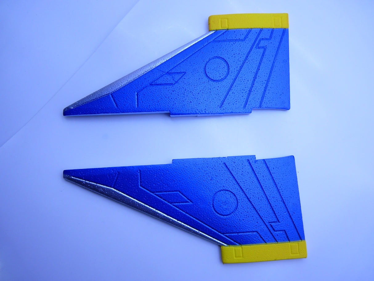 TOP GUN PARK-FLITE F-4E VERTICAL WING SET (BLUE/YELL)