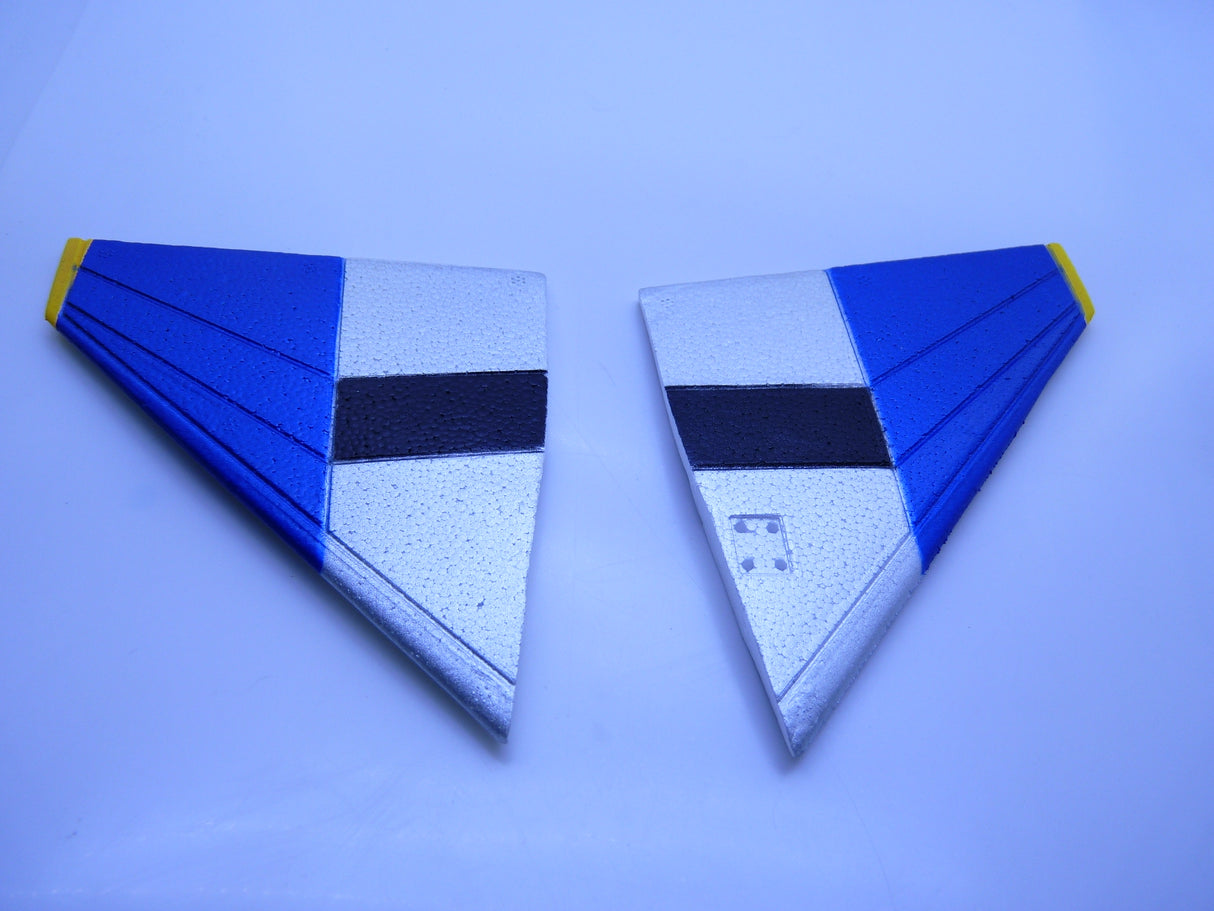 TOP GUN PARK-FLITE F-4E TAIL WING SET  (BLUE/YELL)