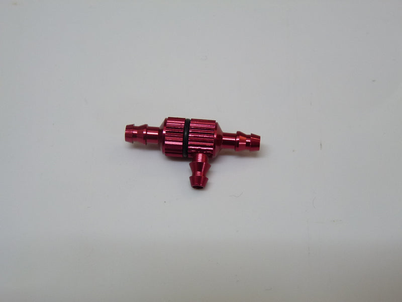 Big Three way T-Joint with fuel Filter - Red