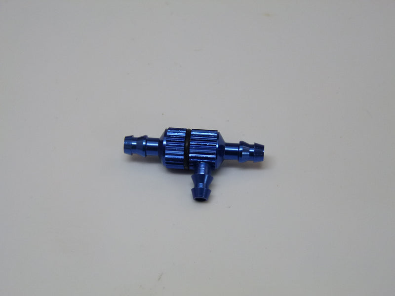 Big Three way T-Joint with fuel Filter - Blue