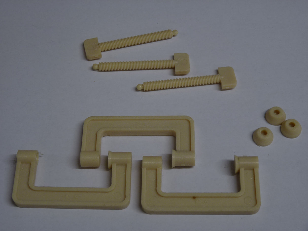 Plastic Hand Clamps - Small - Pack of 3 - Natural