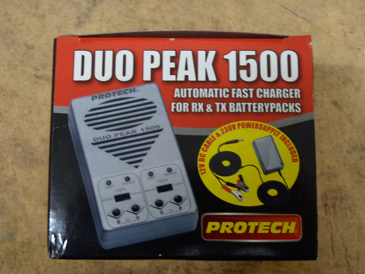 Protech fast Duo Peak 1500 mains and 12v Charger
